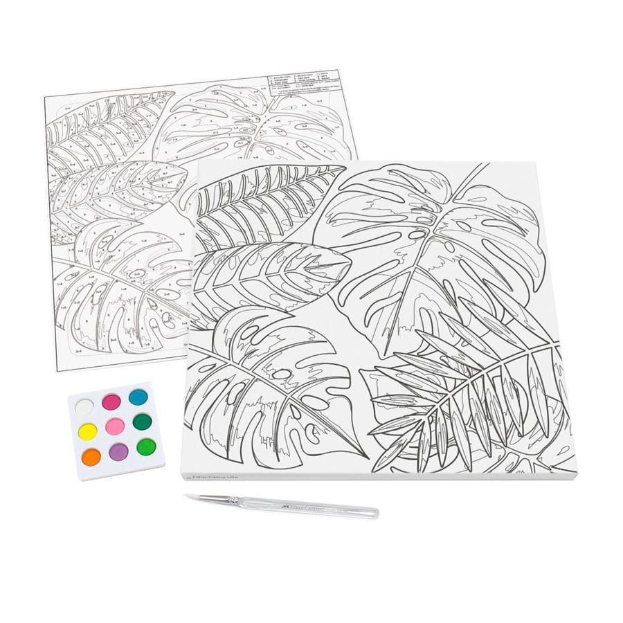 Faber-Castell - Canvas Paintbynumber Tropical + 9waterco