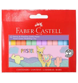 Faber-Castell - Modelling clay Jumbo Pastel set 12x