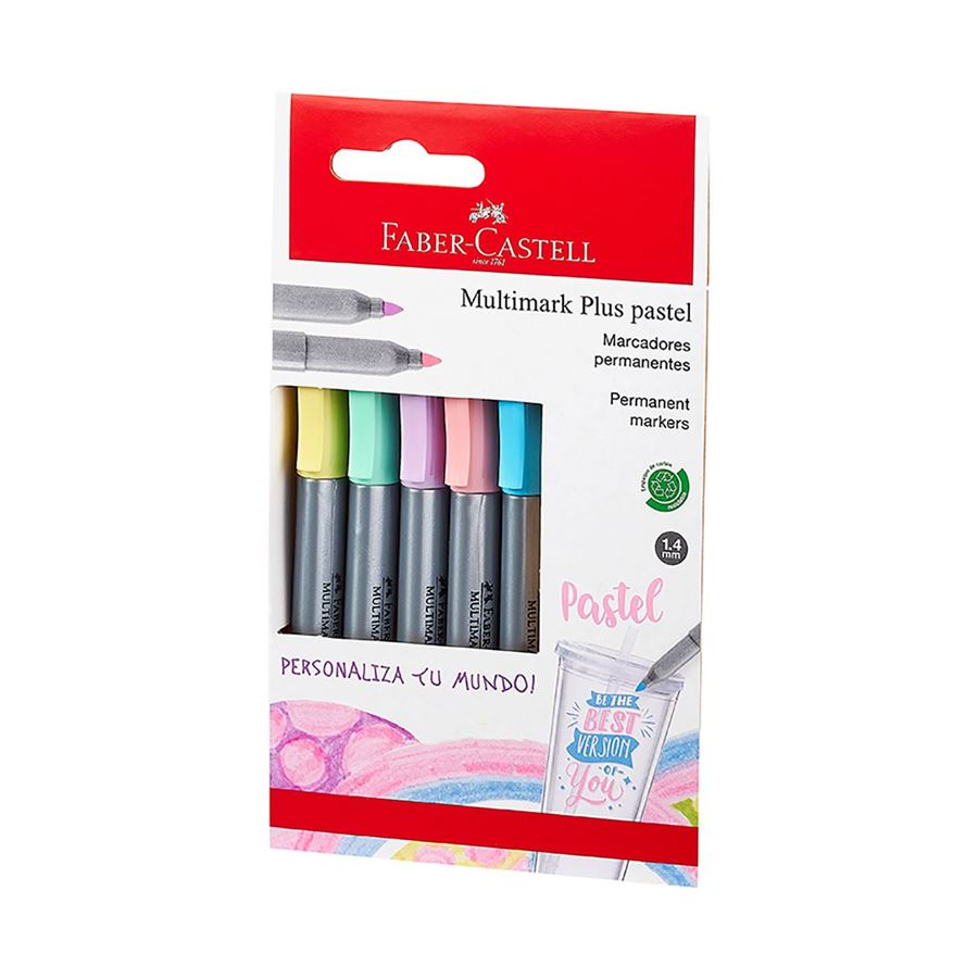 Faber-Castell - Marker Multimark Plus pastel col HS 5x