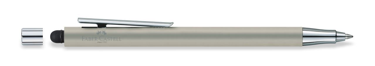 Faber-Castell - Ball Pen Stylus Neo Slim Stainless Steel, Matt