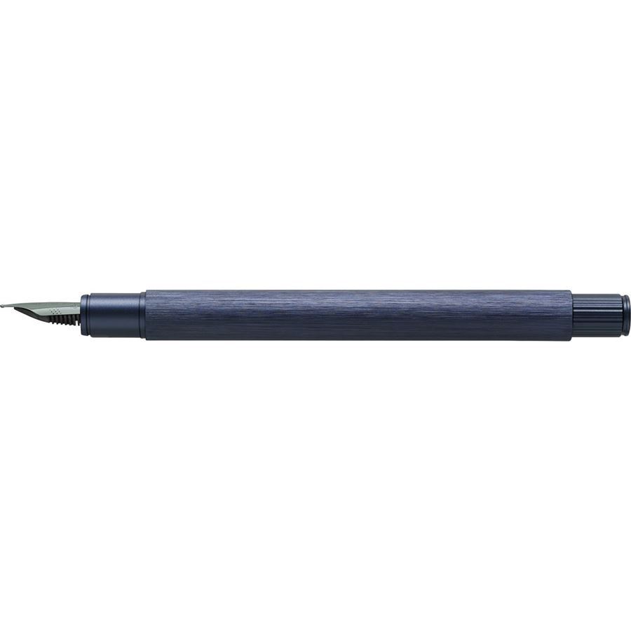 Faber-Castell - Fountain pen Neo Slim Aluminium dark blue M