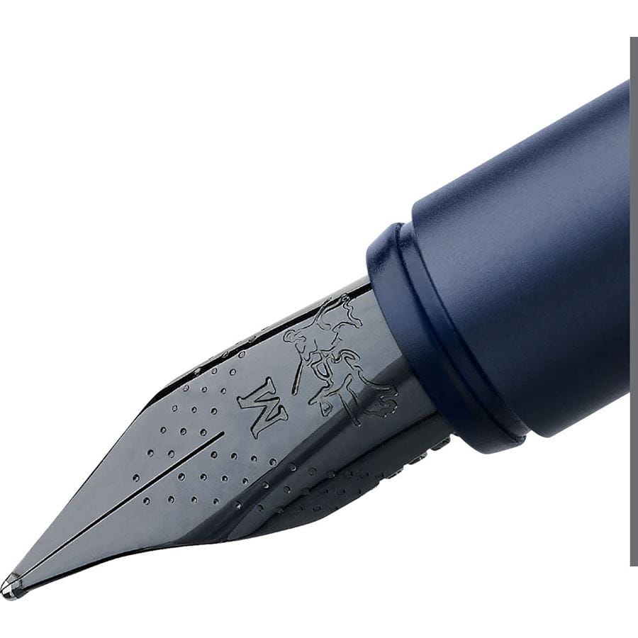 Faber-Castell - Fountain pen Neo Slim Aluminium dark blue F