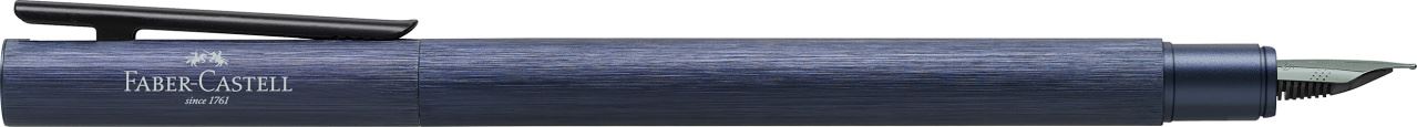 Faber-Castell - Fountain pen Neo Slim Aluminium dark blue EF