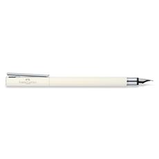 Faber-Castell - Fountain pen Neo Slim Ivory, Shiny Chromed, extra fine