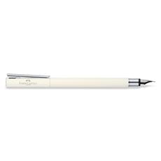 Faber-Castell - Fountain pen Neo Slim Ivory, Shiny Chromed, broad