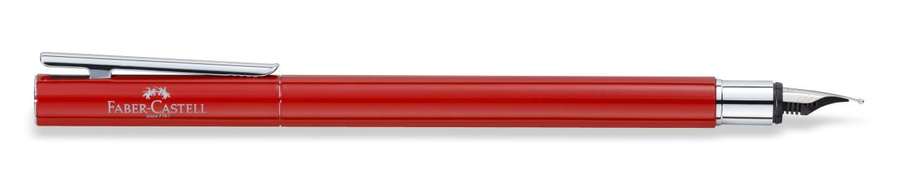 Faber-Castell - Fountain pen Neo Slim Oriental Red, Shiny, extra fine
