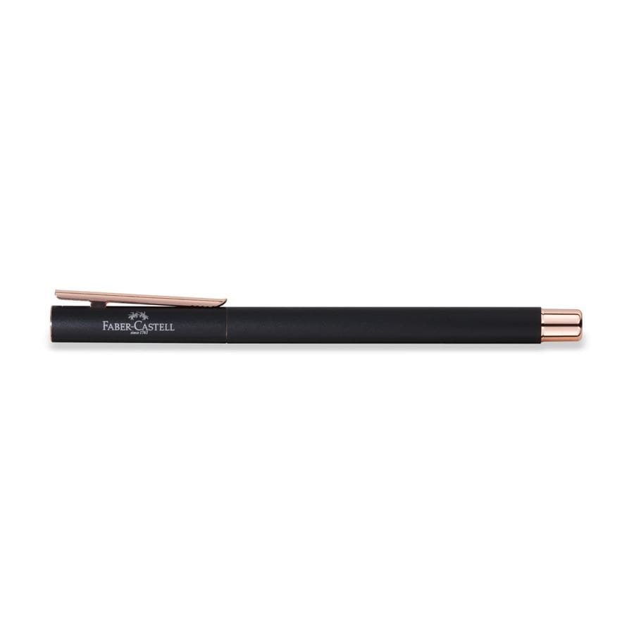 Neo Slim metal fountain pen, M, black with rosegold