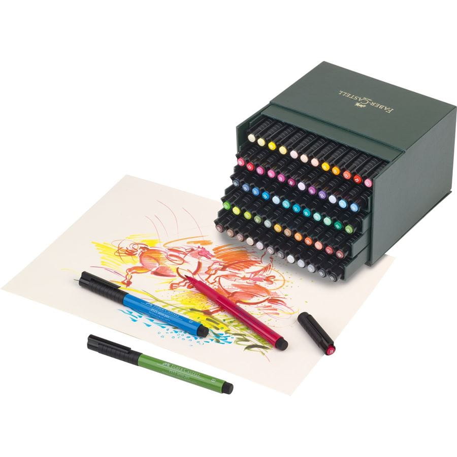 Brush Pen Brush Tip Marker Water Based Ink 6 Assorted Pastel Colors Pens  for Lettering, Journaling, Calligraphy Art Markers Set