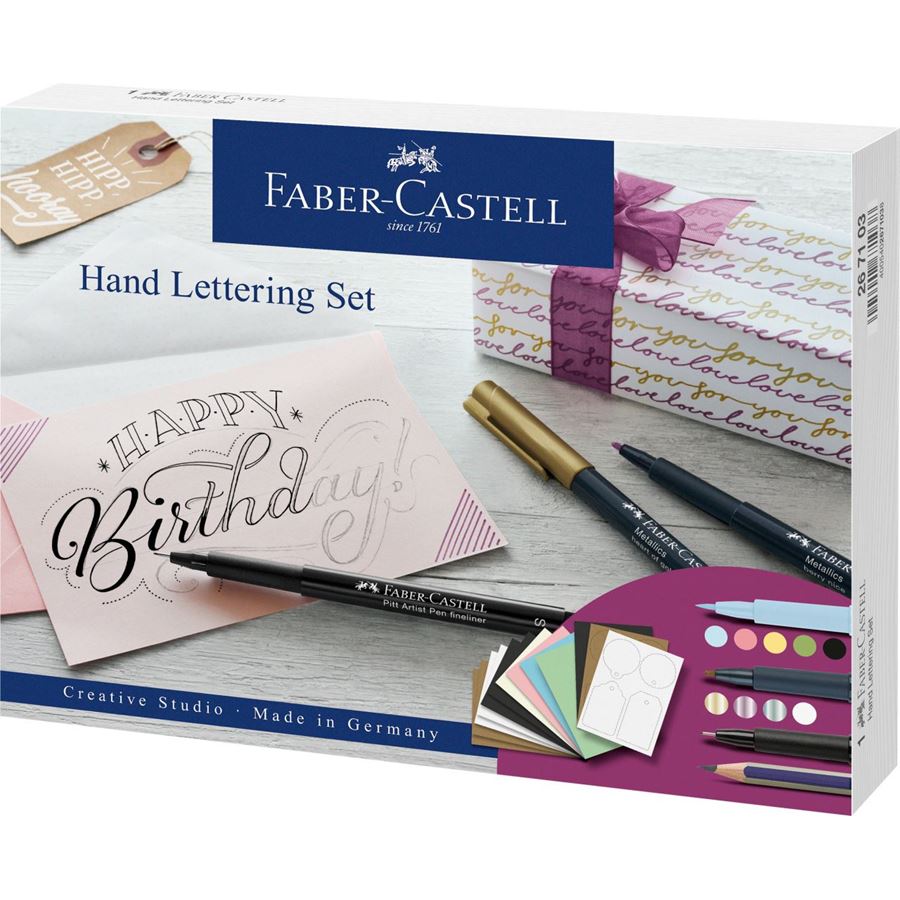 Hand Lettering creative set, 12 pieces