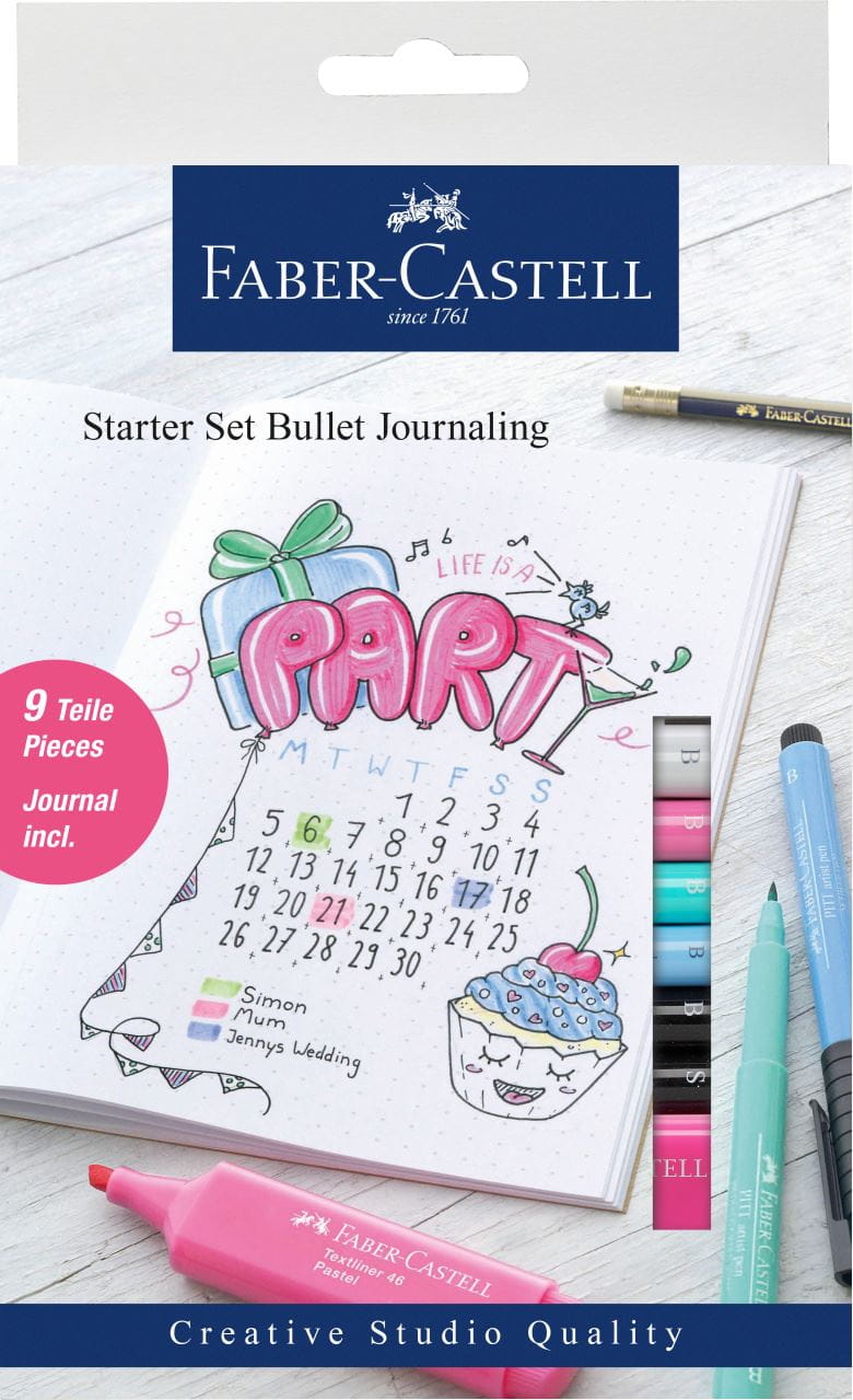 Faber-Castell - Bullet journaling starter set, 9 pieces