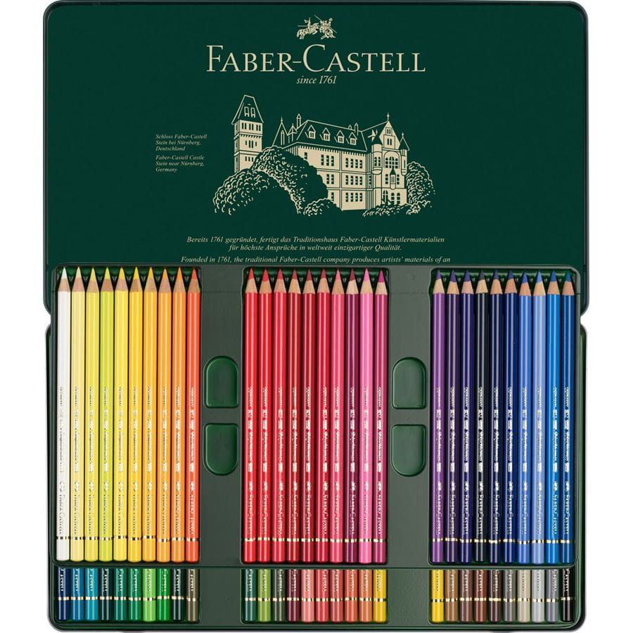 Faber-Castell® Polychromos® 60 Color Pencil Tin Set