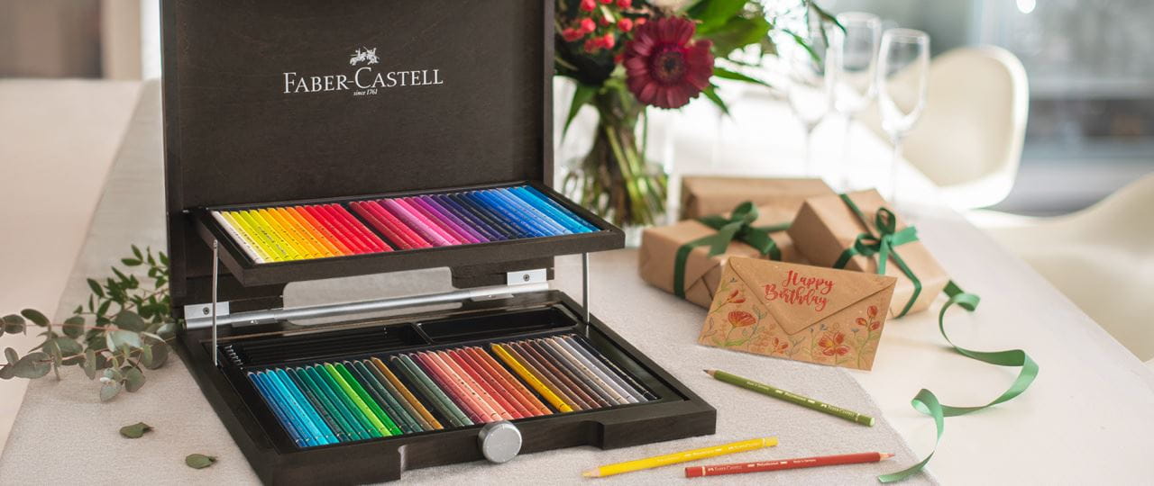 #110072 Faber Castell Wooden Case of 72 Polychromos Art Pencils Assorted Colours 