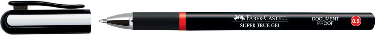Faber-Castell - Super True Gel gel roller, 0.5 mm, red