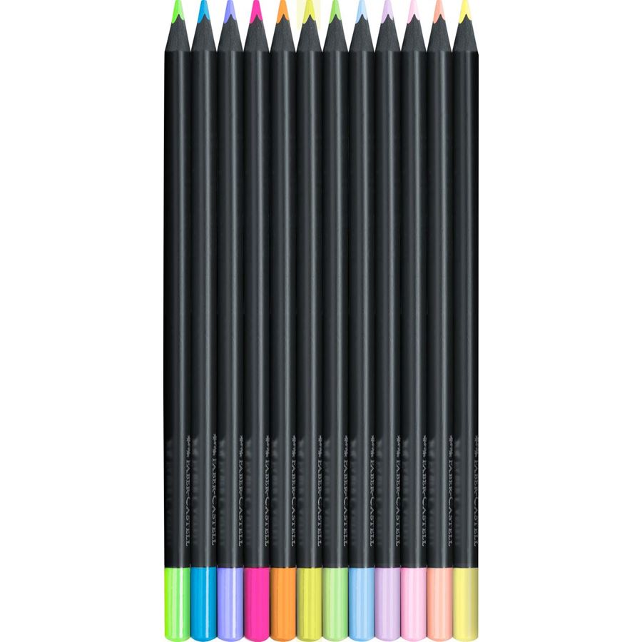 Faber-Castell - Col. pencils Black Edition Neon + Pastel