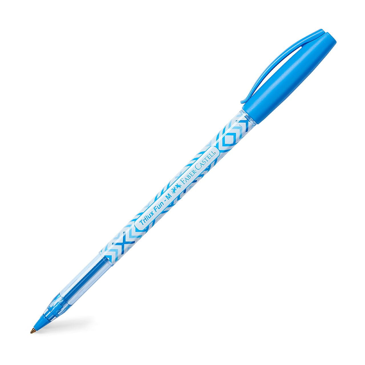 Faber-Castell - Ball pen Trilux Fun light blue 12x