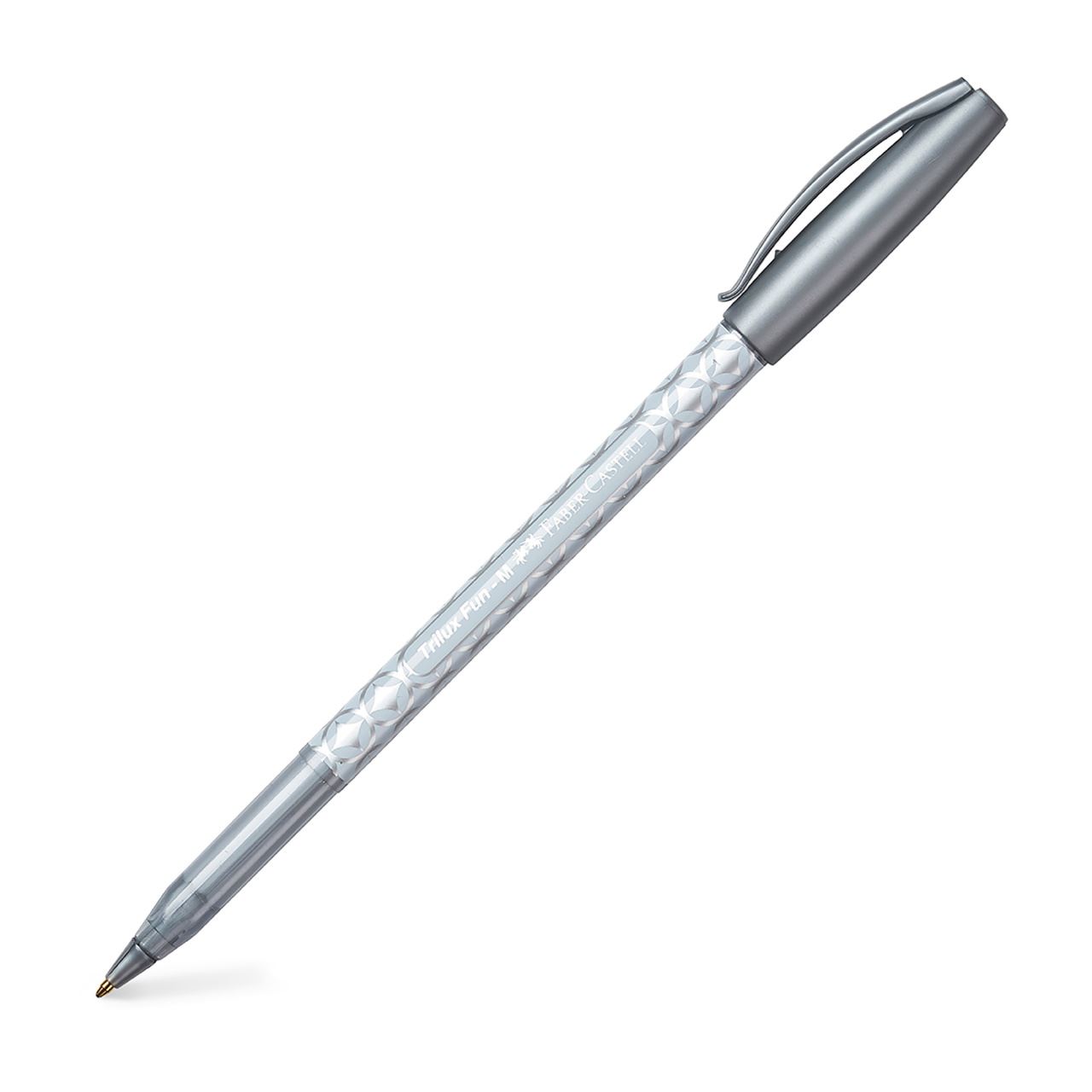 Faber-Castell - Ball pen Trilux Fun silver 12x