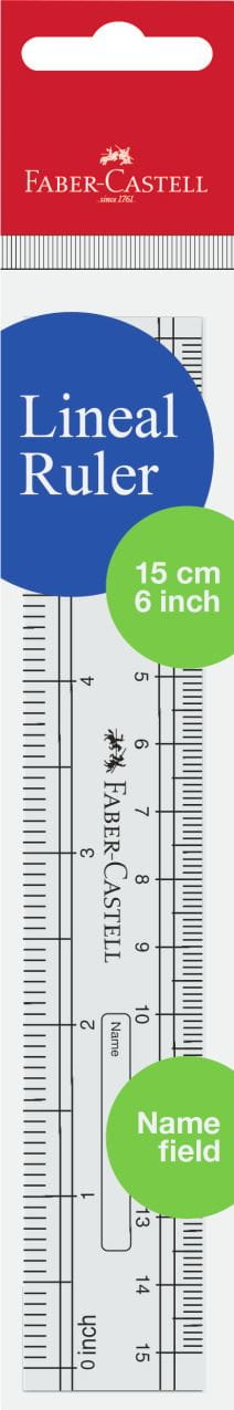 Faber-Castell - Plastic ruler 15 cm