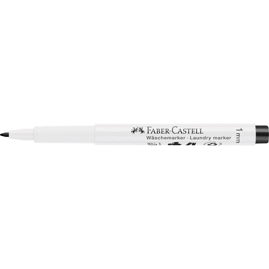 Faber-Castell - Laundry marker black round tip