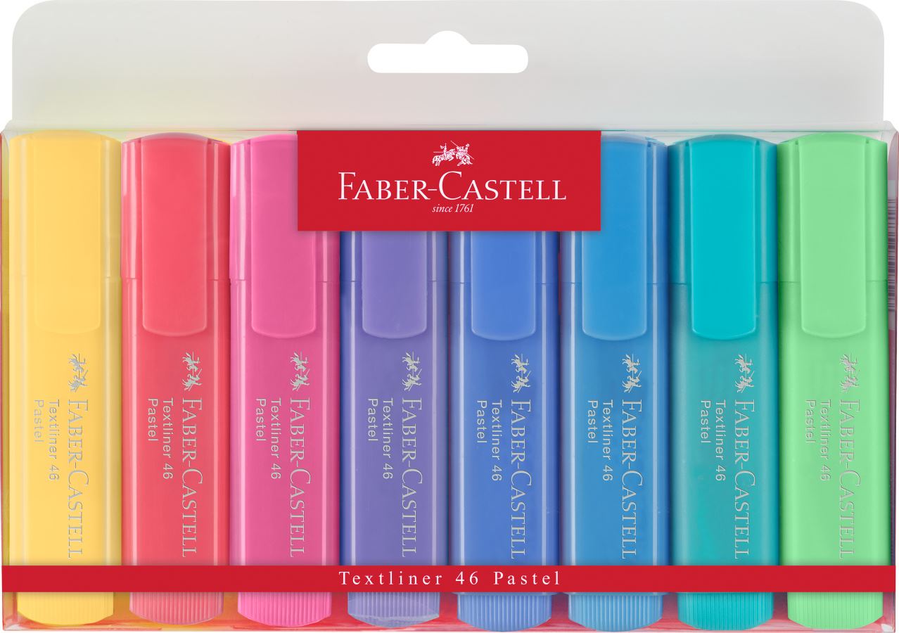Faber-Castell Highlighter Textliner Pastel Ultramarin Bleu 1546 68 10 Lu 1 Pack de 10 pièces 
