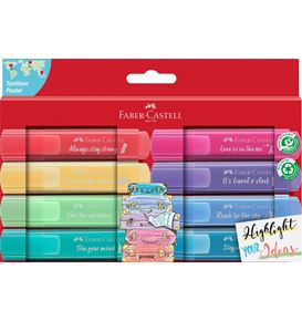 Faber-Castell - Highlighter TL 46 Pastel Promo carton wallet of 8