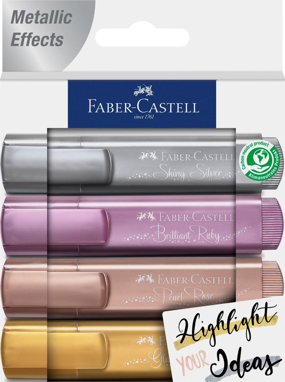 Faber-Castell - Highlighter TL 46 Metallic wallet 4 CS