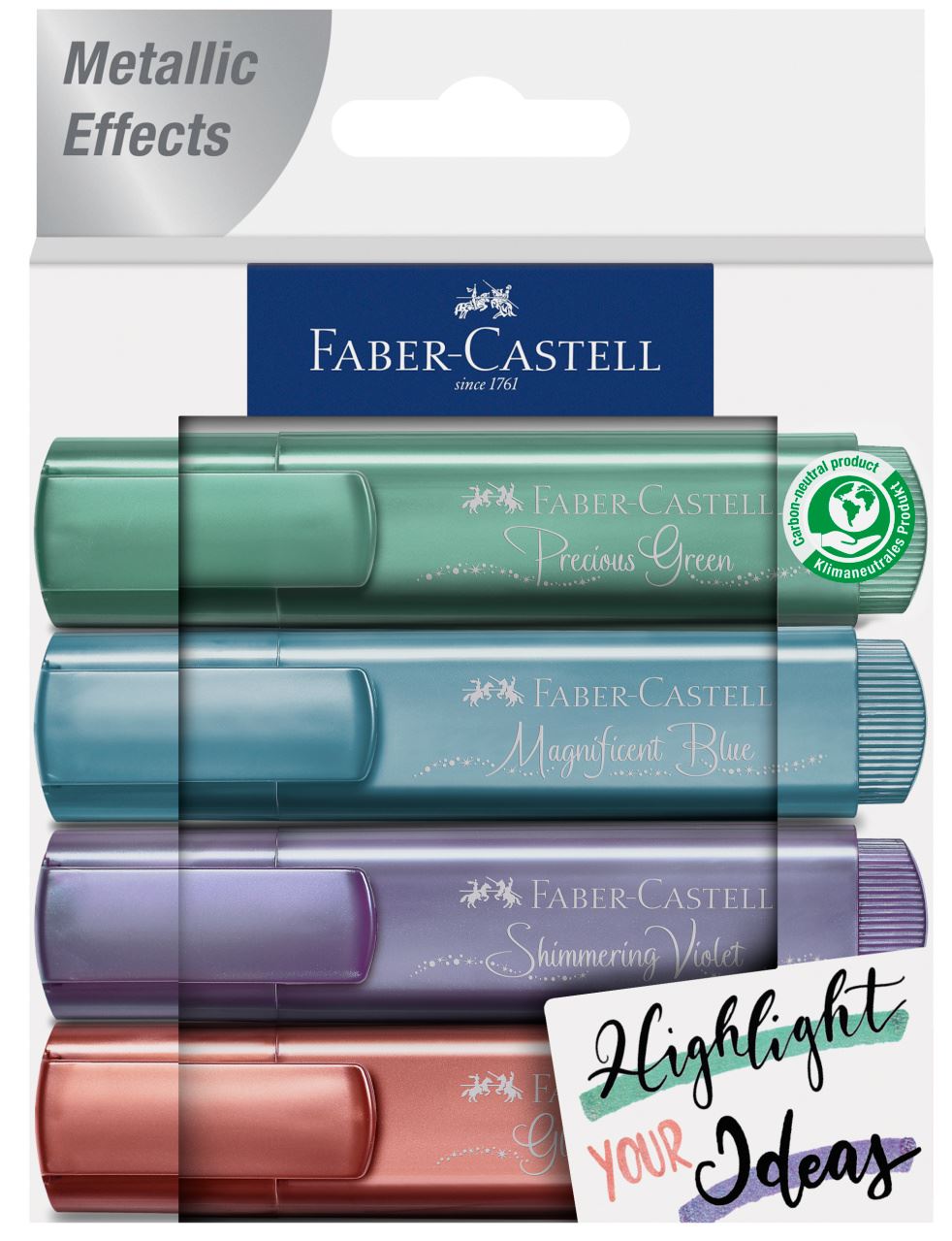 Faber-Castell - Highlighter TL 46 Metallic wallet 4x CS, B