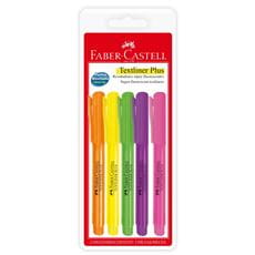 Faber-Castell - Textliner Plus ye,gr,or,pin,vio BC 5x