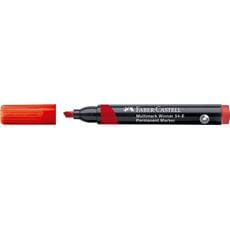 Faber-Castell - Multimark Winner 54-E permanent marker, chisel tip, red