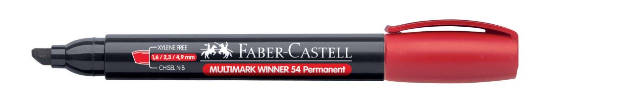 Faber-Castell - Marker Multimark Winner 54E red