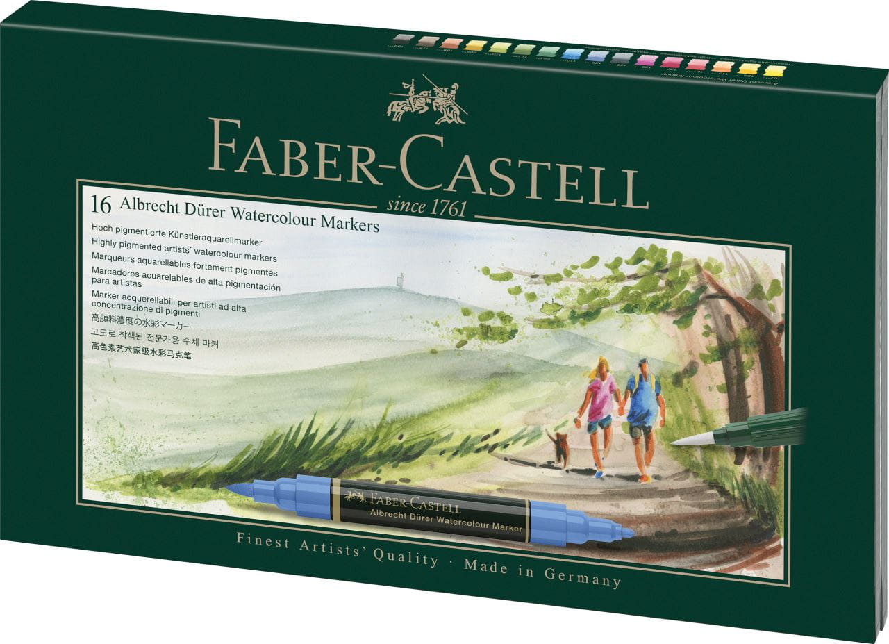 Faber-Castell - Albrecht Dürer Watercolour Marker, gift set, 17 pieces