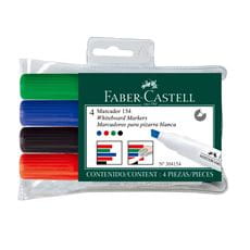 Faber-Castell - Winner 154 whiteboard marker, wallet of 4