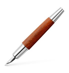 Faber-Castell - e-motion wood fountain pen, EF, reddish brown